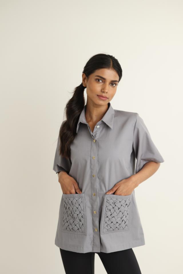 The Driftwood Textured Pocket Shirt
