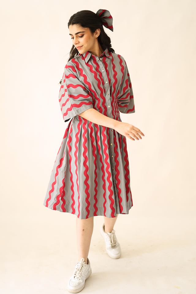 The Tide Pleat Dress