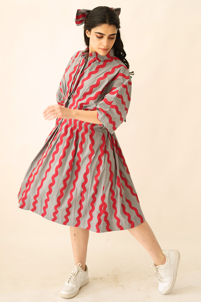 The Tide Pleat Dress