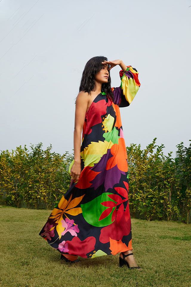 The Meredith One Shoulder Dress