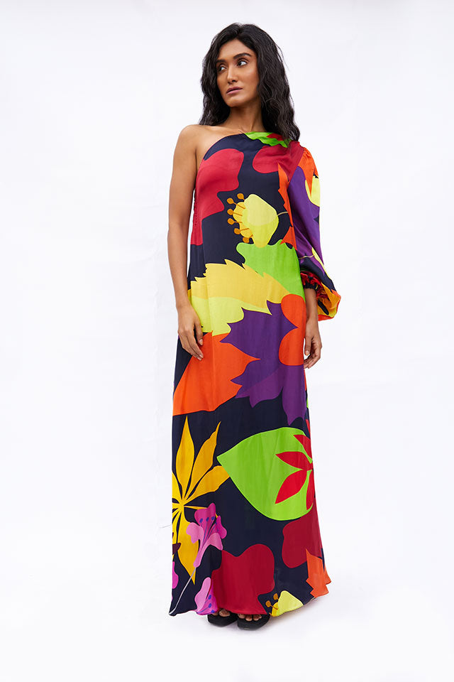 The Meredith One Shoulder Dress