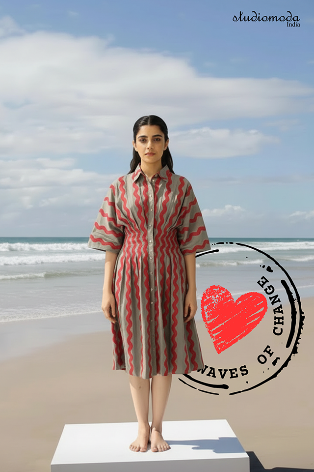 The Tide Pleat Dress