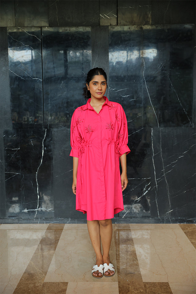 The Banana Breeze Drawstring Dress