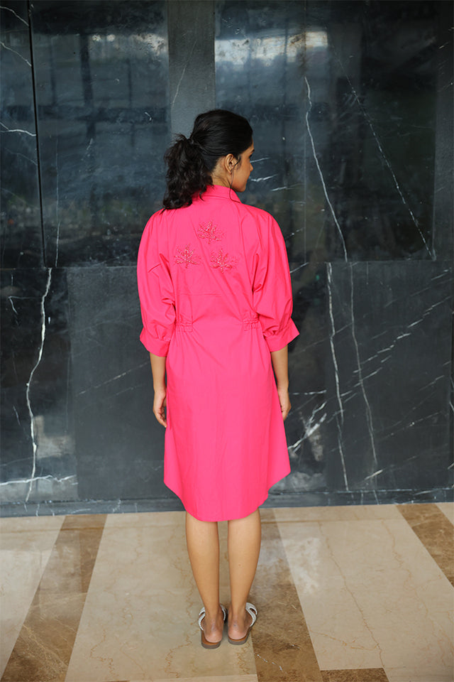 The Banana Breeze Drawstring Dress