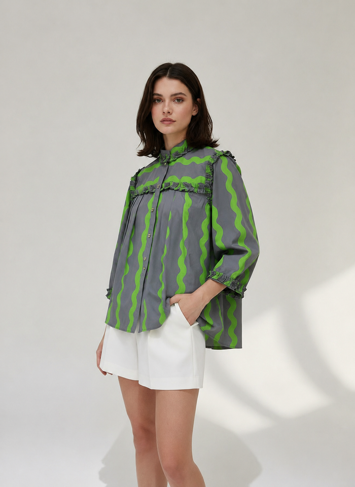 The Pleats ’n Frills Shirt