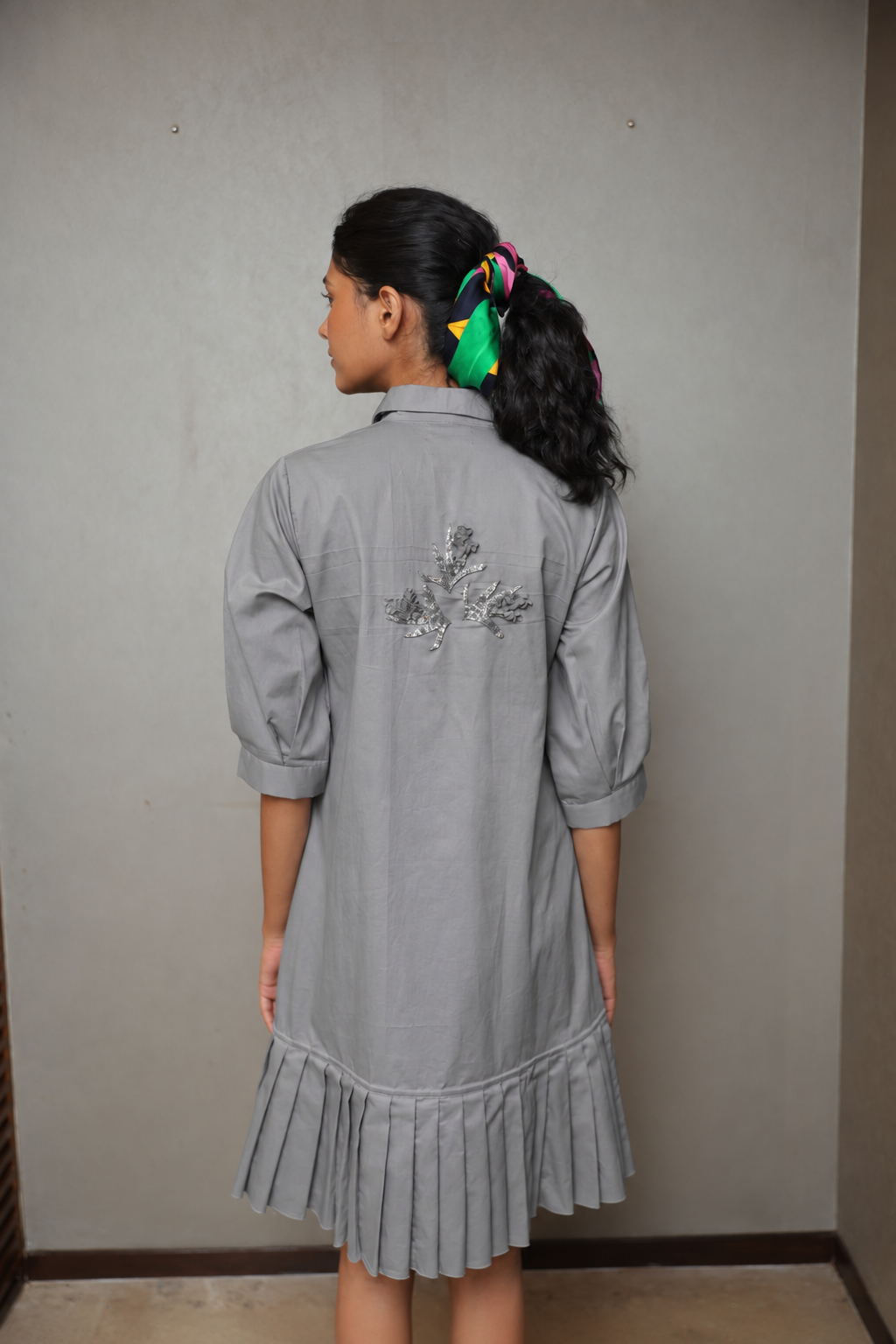 The Orchid Cascade Dress