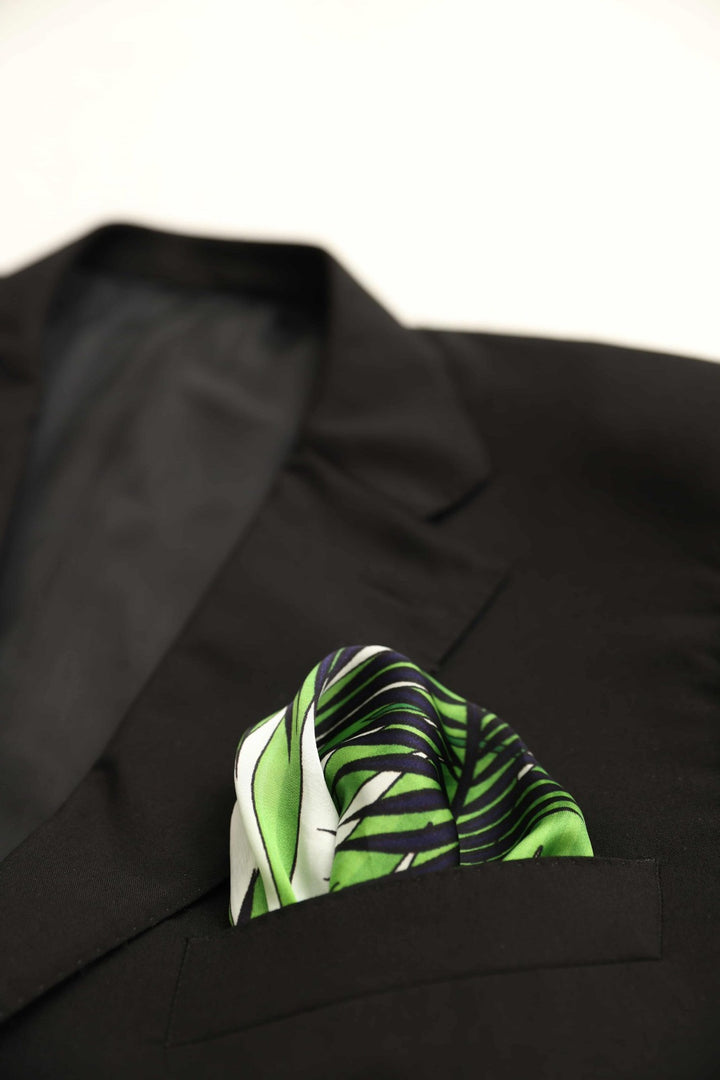 Pocket Square-Tropical Leaves Print