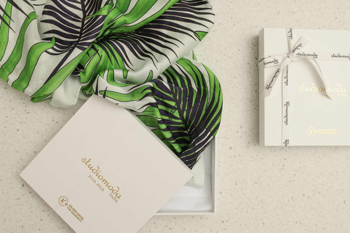 Scarf-Tropical Leaves Print