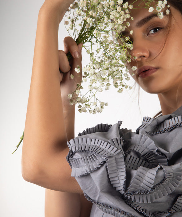 The Ruche Balloon Sleeved Shirt