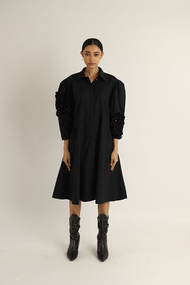Pleated Waist Dress
