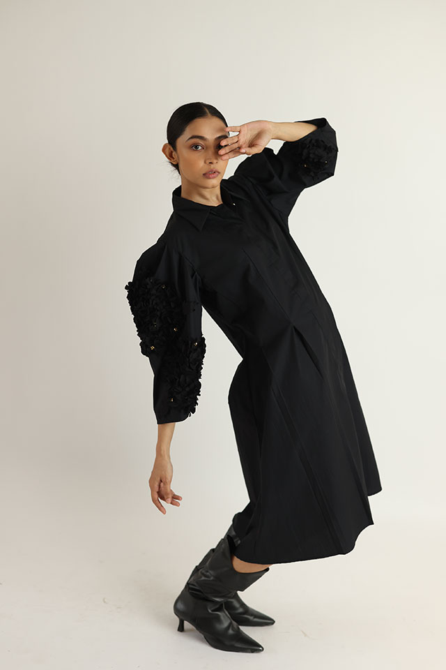 Pleated Waist Dress