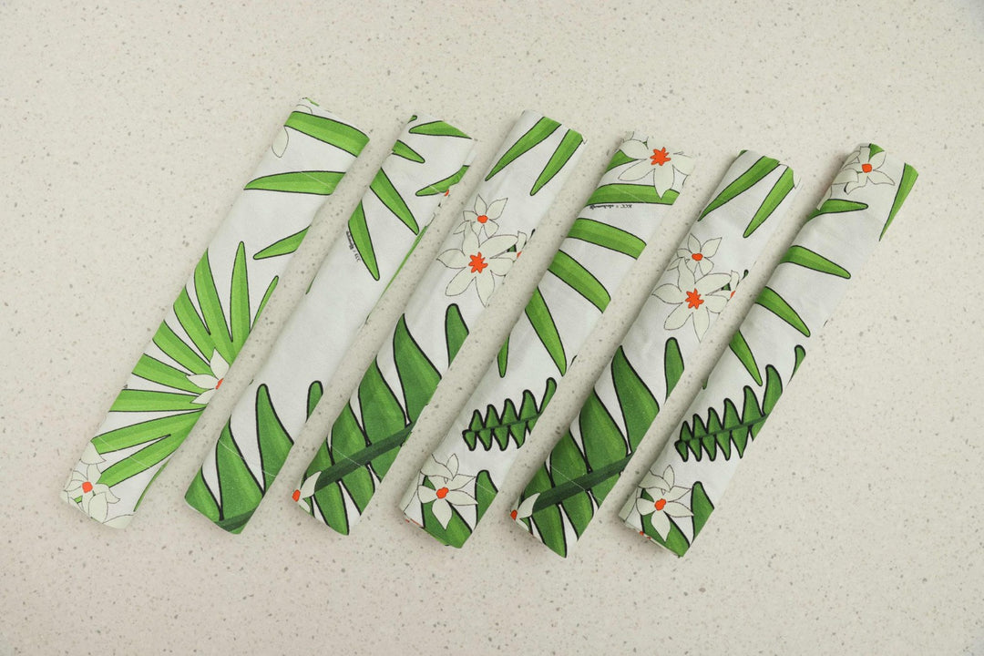 Table Mat (Set Of 6) Tropical Parijat Print