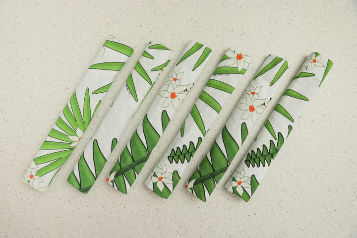 Table Mat (Set Of 6) Tropical Parijat Print