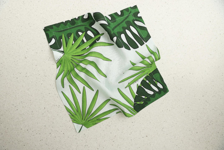 Table Napkin (Set of 6) Tropical Leaves Print